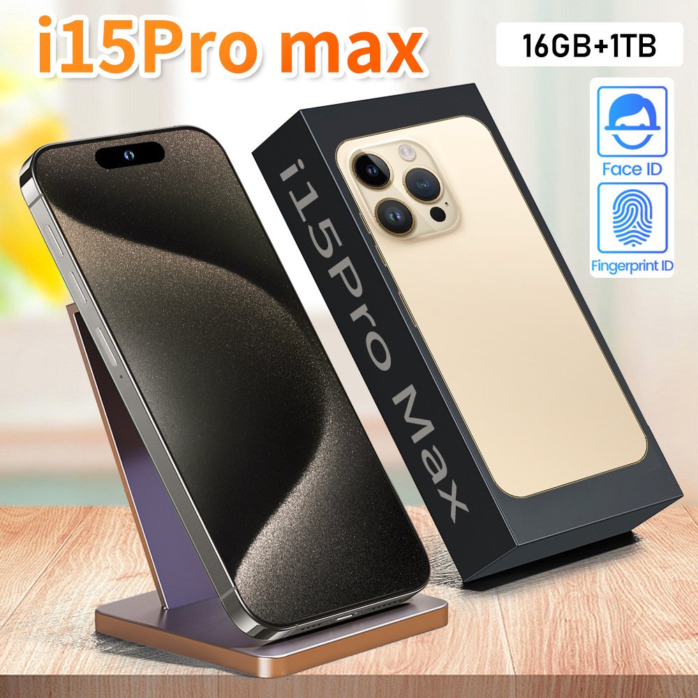 Original Phone15 Pro Max 16gb+1tb 7.3 Inch Full Display Android 13.0 Mobile Phone I15 Unlocked Cell Phone Smartphone